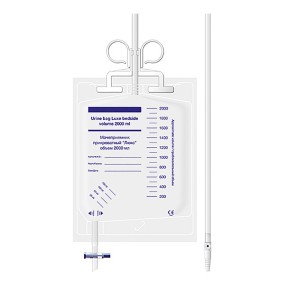 Bedside urine collection bag. 4000 ml